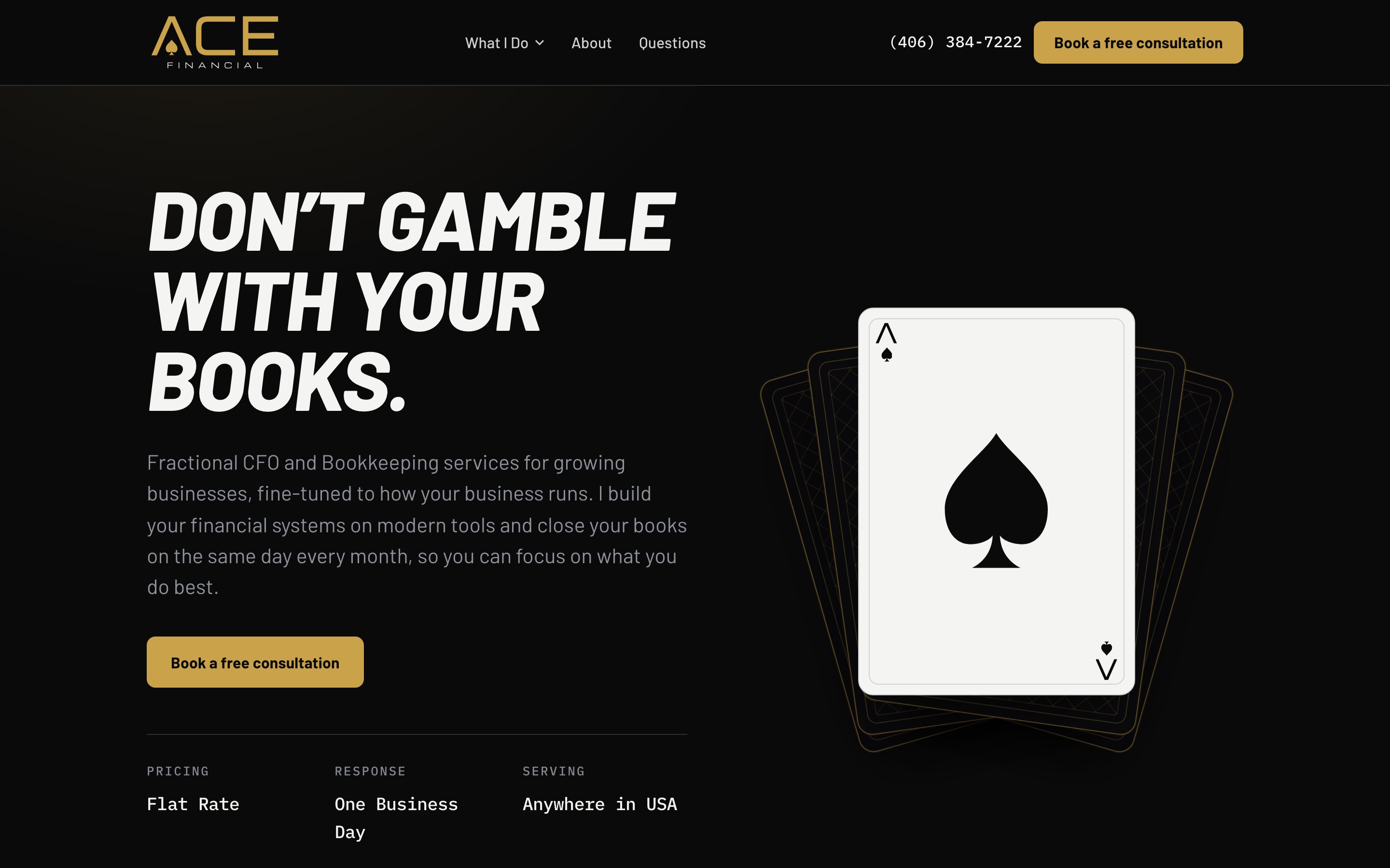 Ace Financial: Bookkeeping that speaks Formula 1, not Bank